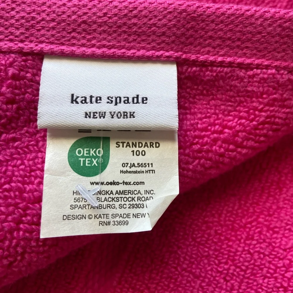 kate spade Hot Pink 1 PC Bath Towel NWT